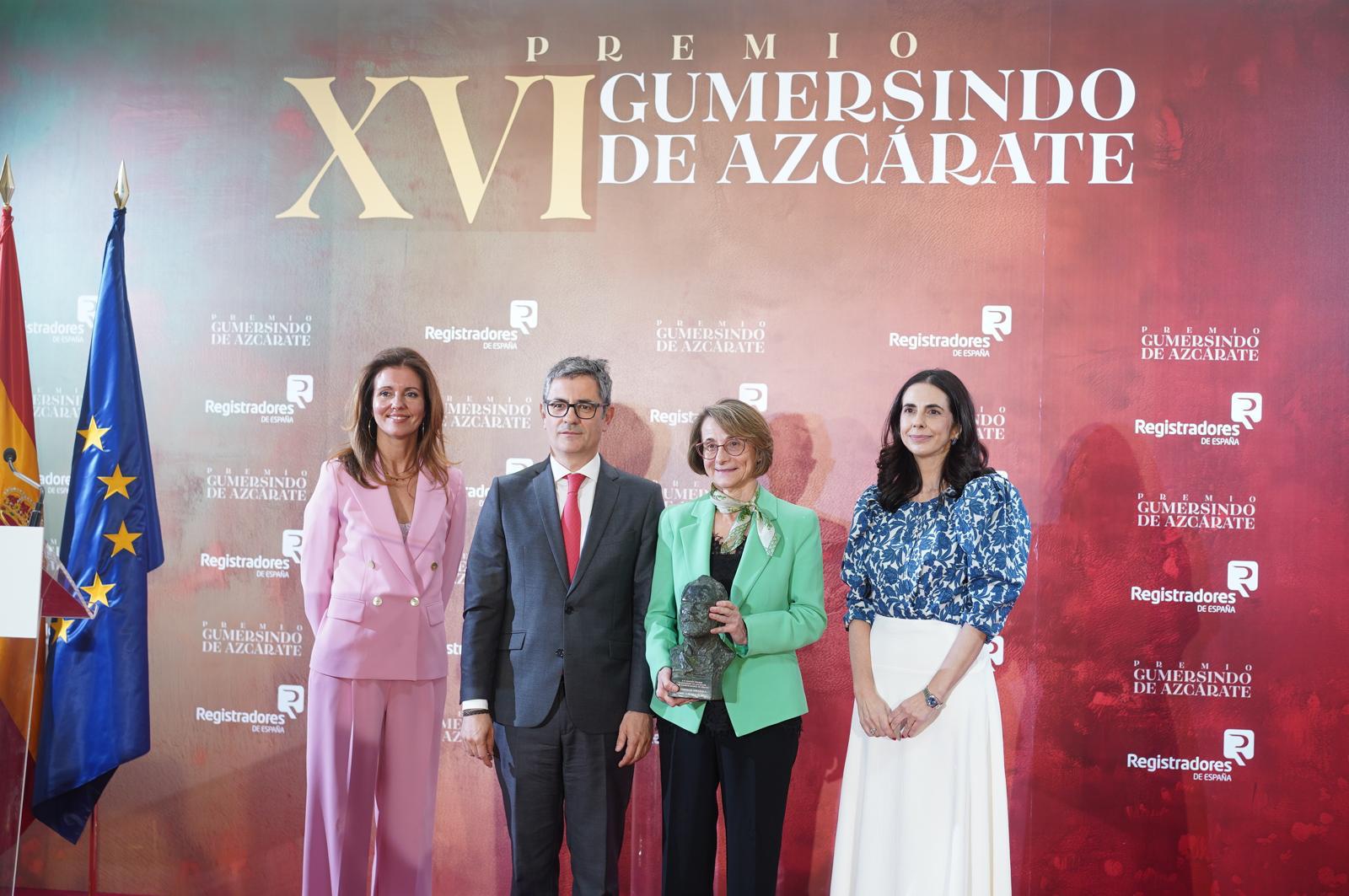 Registradores entrega el premio Gumersindo de Azcárate 2026 a la Universidad española